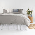 Qb Temple Organic Cotton Quilt Cover Set Grey