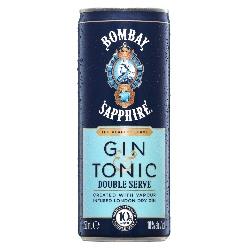 Bombay Sapphire Gin and Tonic in Can 250 ml x 24 Pack