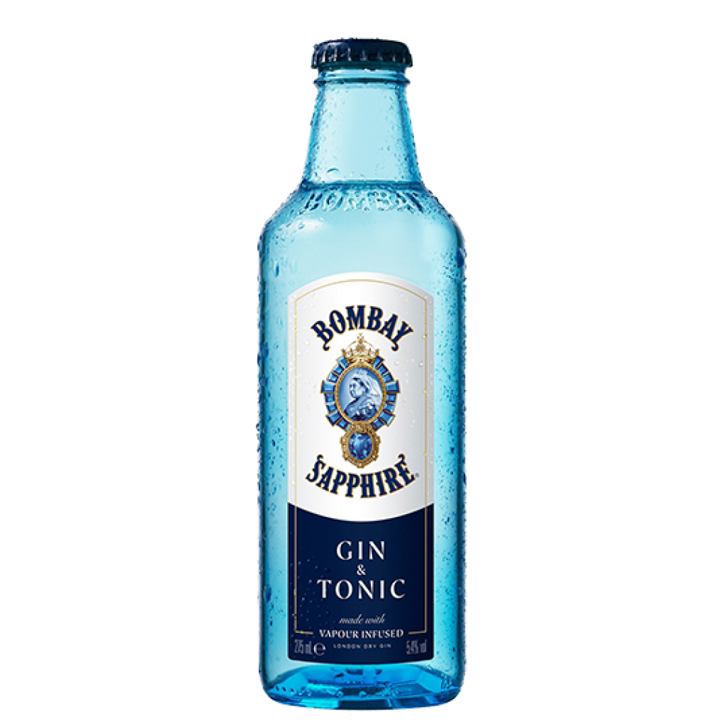Bombay Sapphire Gin and Tonic Bottle 275 ml x 24 Pack
