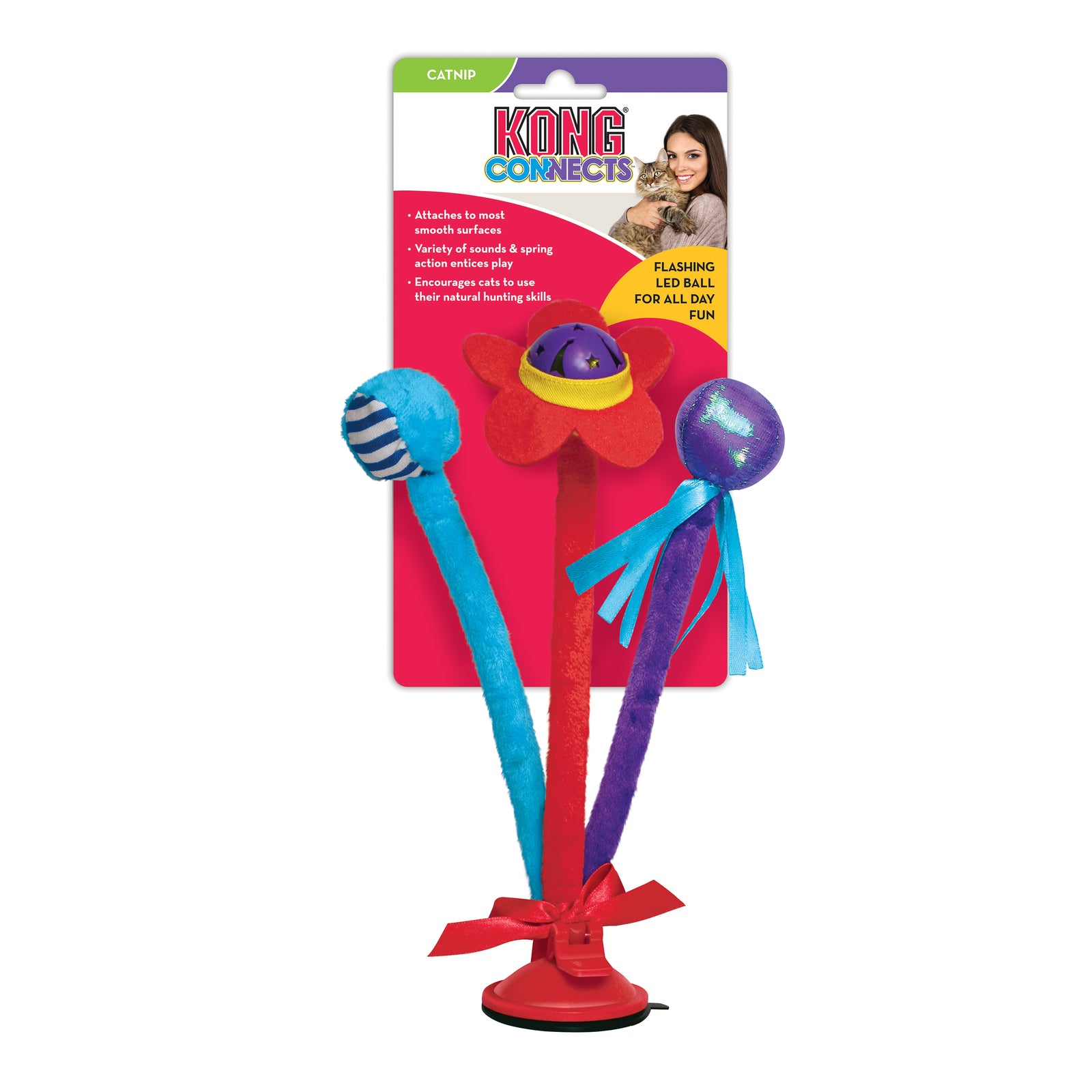 Kong Cat Connects Bat 'N Spring