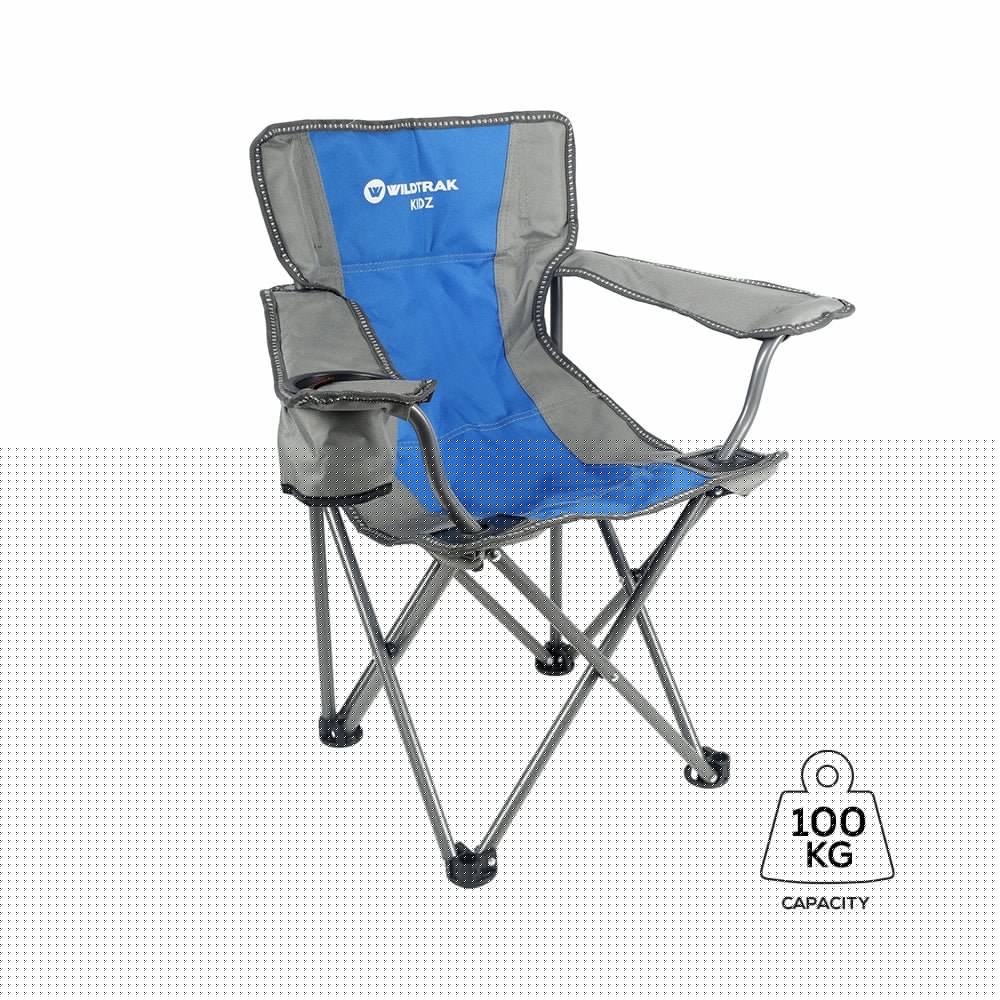 KIDZ CAMP CHAIR BLUE 100KG WR
