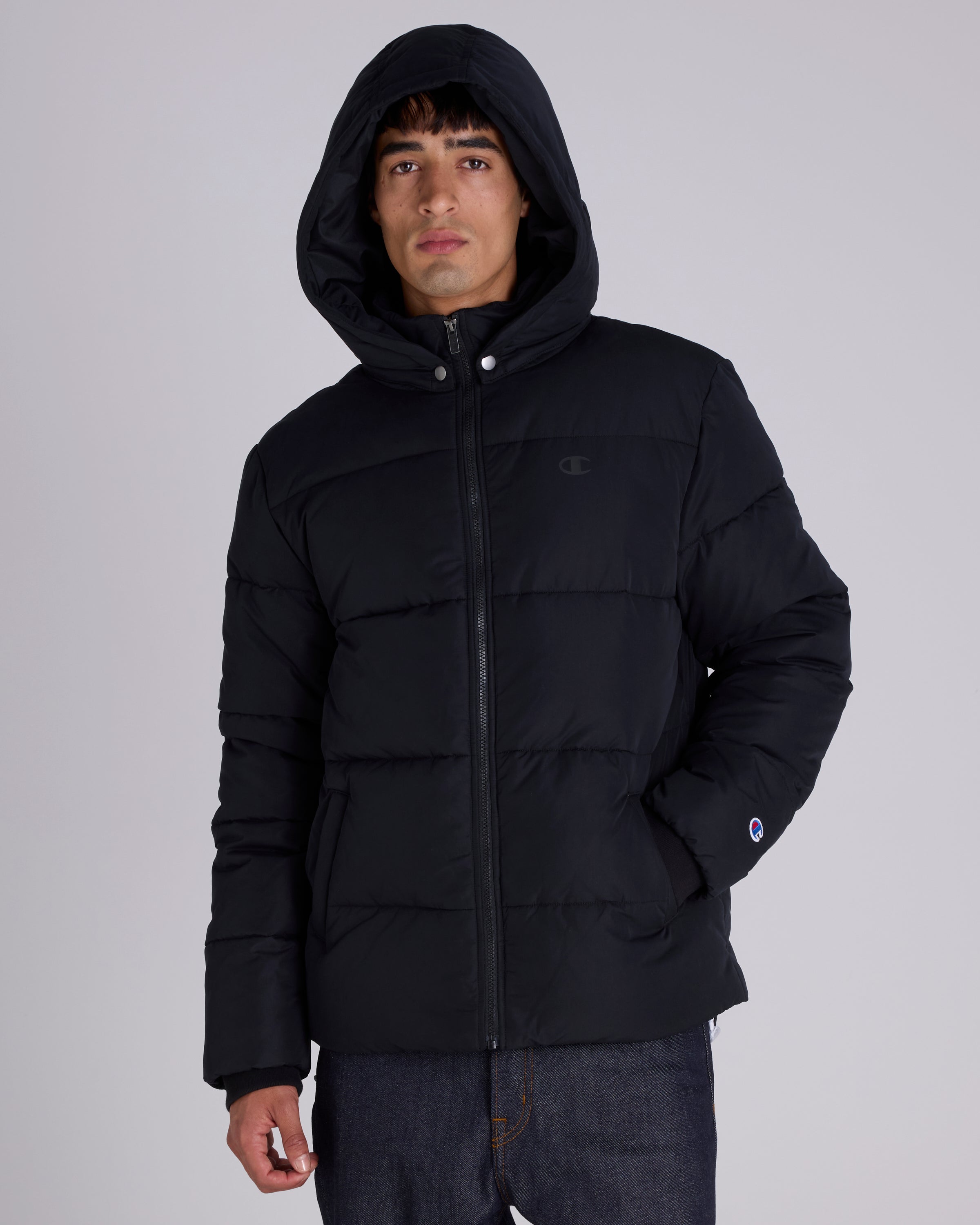 Champion Mens Rochester Puffer Jacket - Brown - M