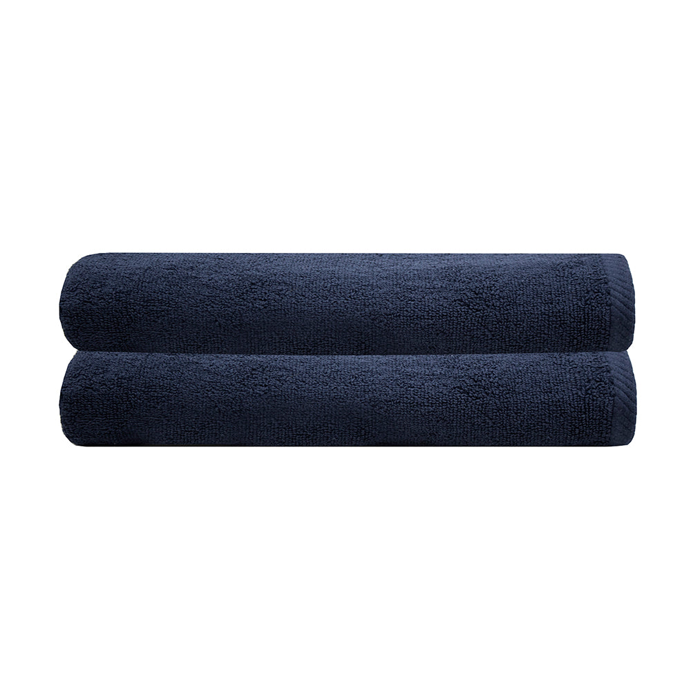 Chateau 2pack Bath Sheet 80x160cm Navy Blue - Bath Sheet