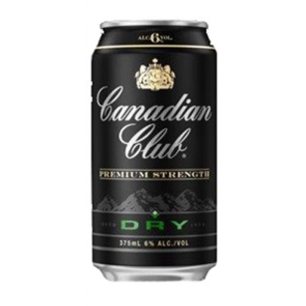 Canadian Club Dry Whisky Cans 375 ml (Pack of 30)