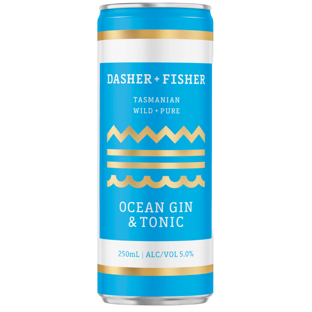 Dasher & Fisher Ocean Gin & Tonic Can 250 ml (Pack of 24)