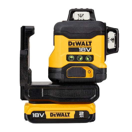 DeWalt Multi Line Laser Green Beam 3 X 360 18V Kit