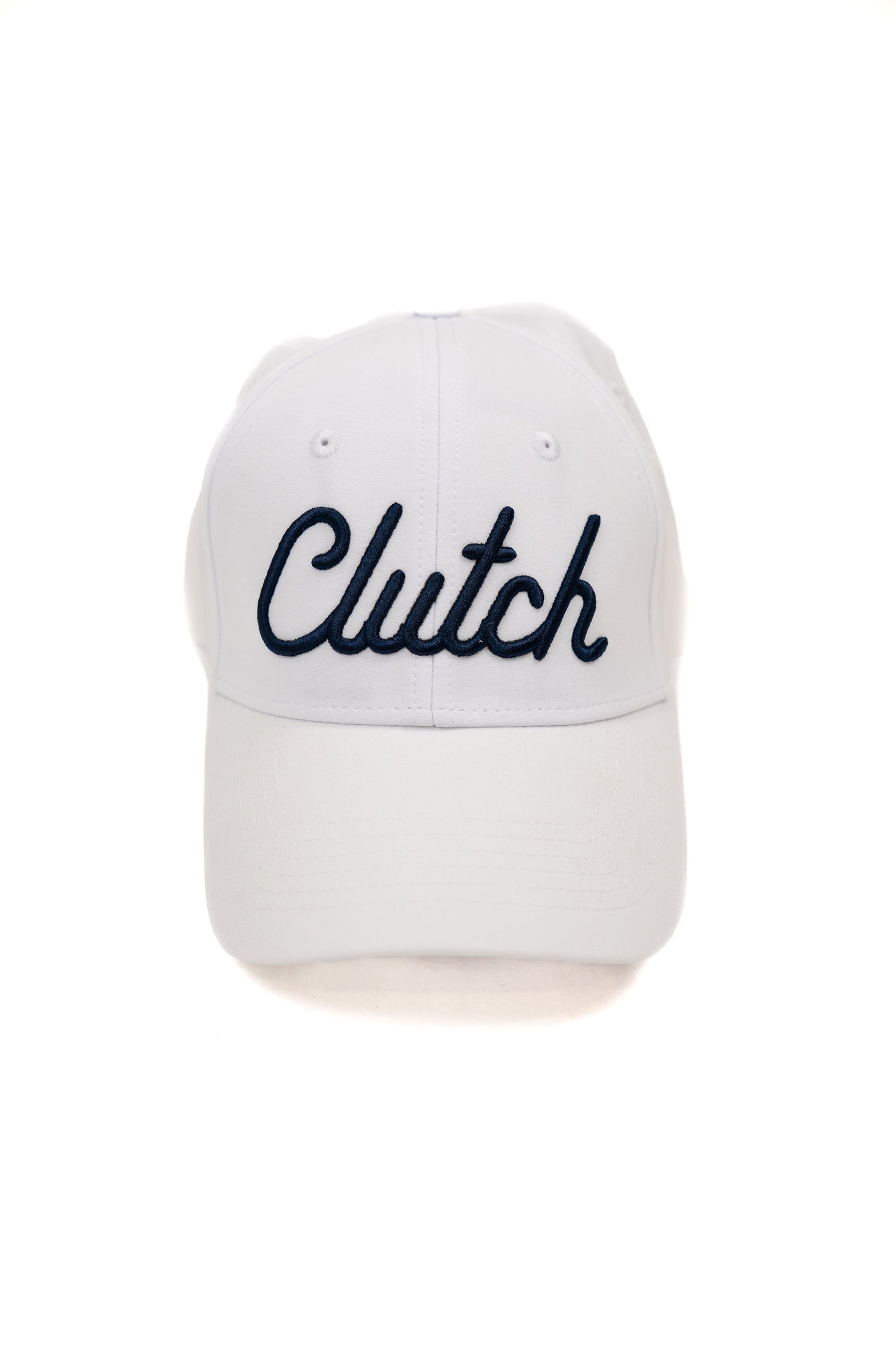 Clutch & Co Performance Golf Cap - OSFA - White