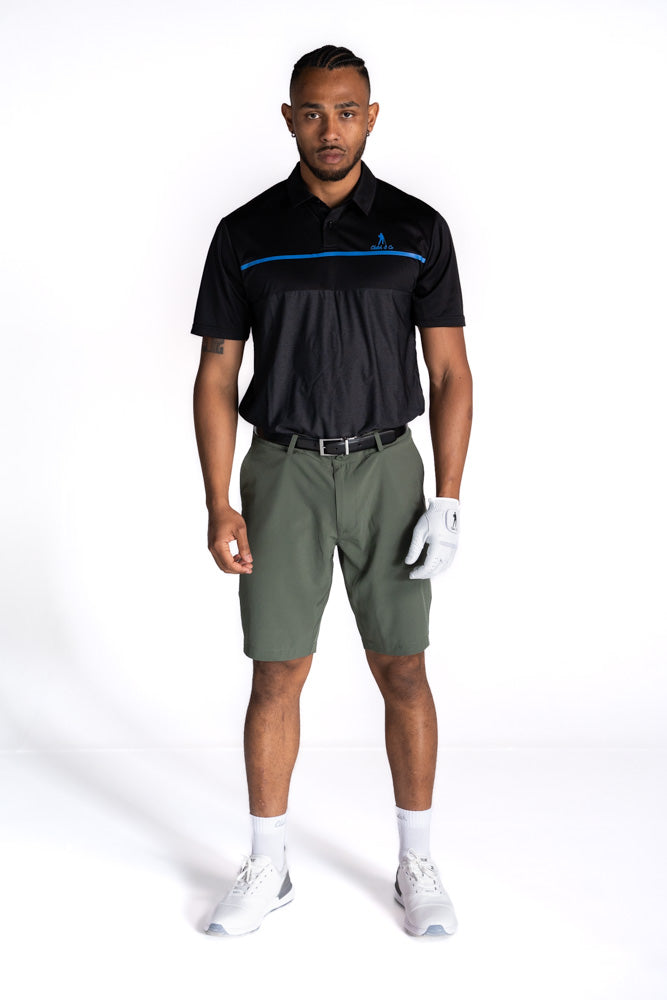 Clutch & Co The Clutch Stretch Golf Short - 38 - OLIVE