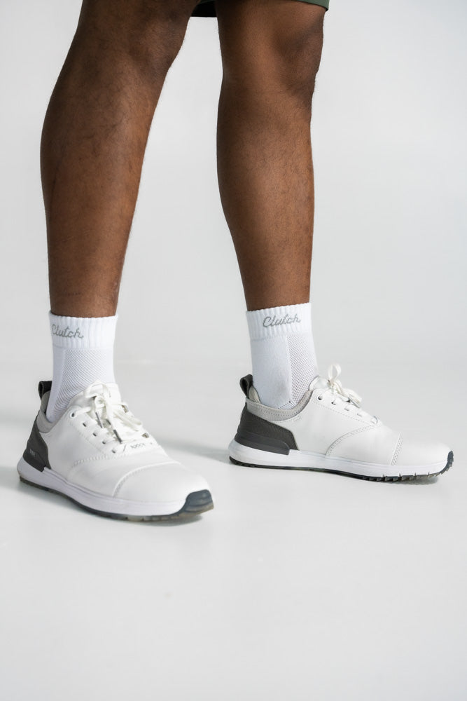 Clutch & Co 3-Pack Crew Socks - 11-14 - White