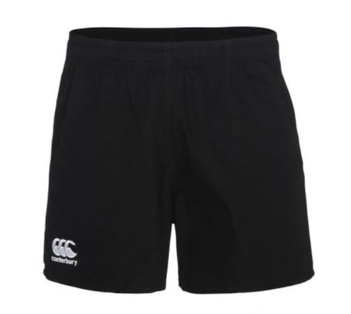Canterbury Mens Essential Rugged Drill Cotton Short - XL - Black