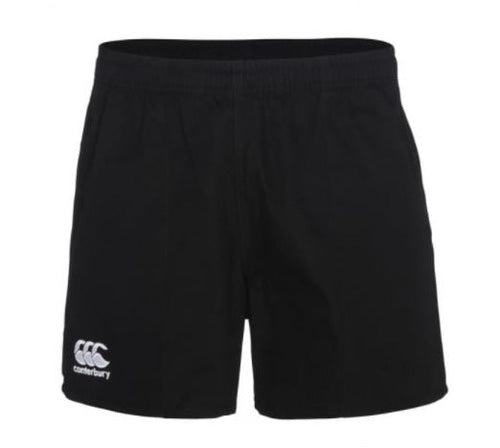 Canterbury Mens Essential Rugged Drill Cotton Short - S - Black
