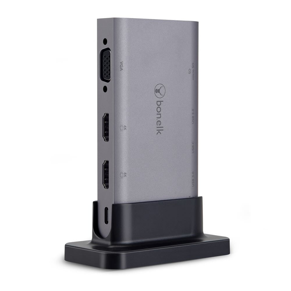 Bonelk Desktop Series 9 in 1 USB-C Multiport Hub (Space Grey)