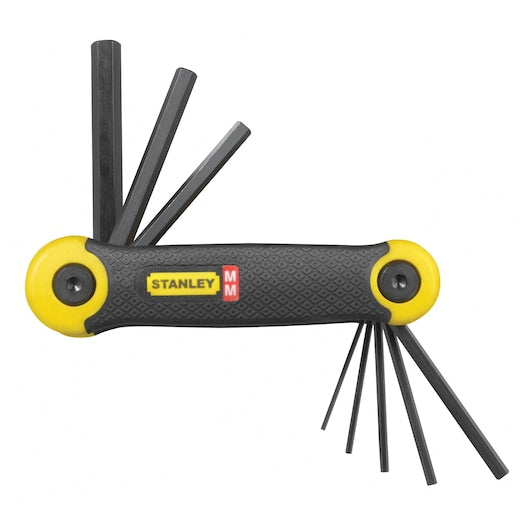 Stanley Hex Key Set Metric 8pc Folding