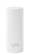 frank green 16 Oz Ceramic Reusable Cup with Button Lid - Cloud