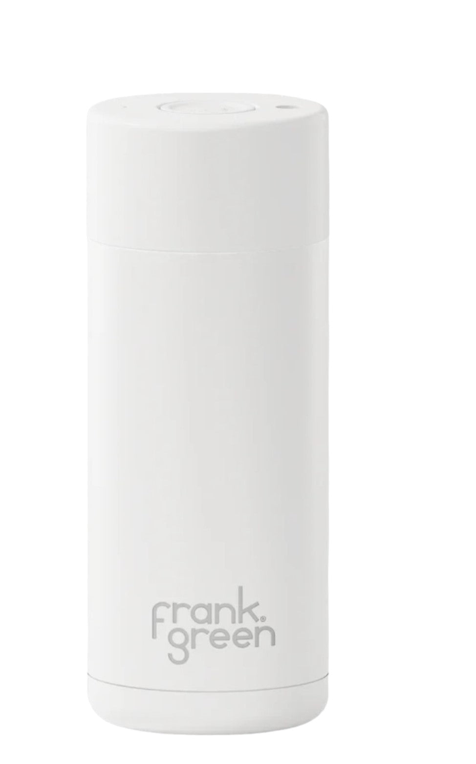 frank green 16 Oz Ceramic Reusable Cup with Button Lid - Cloud