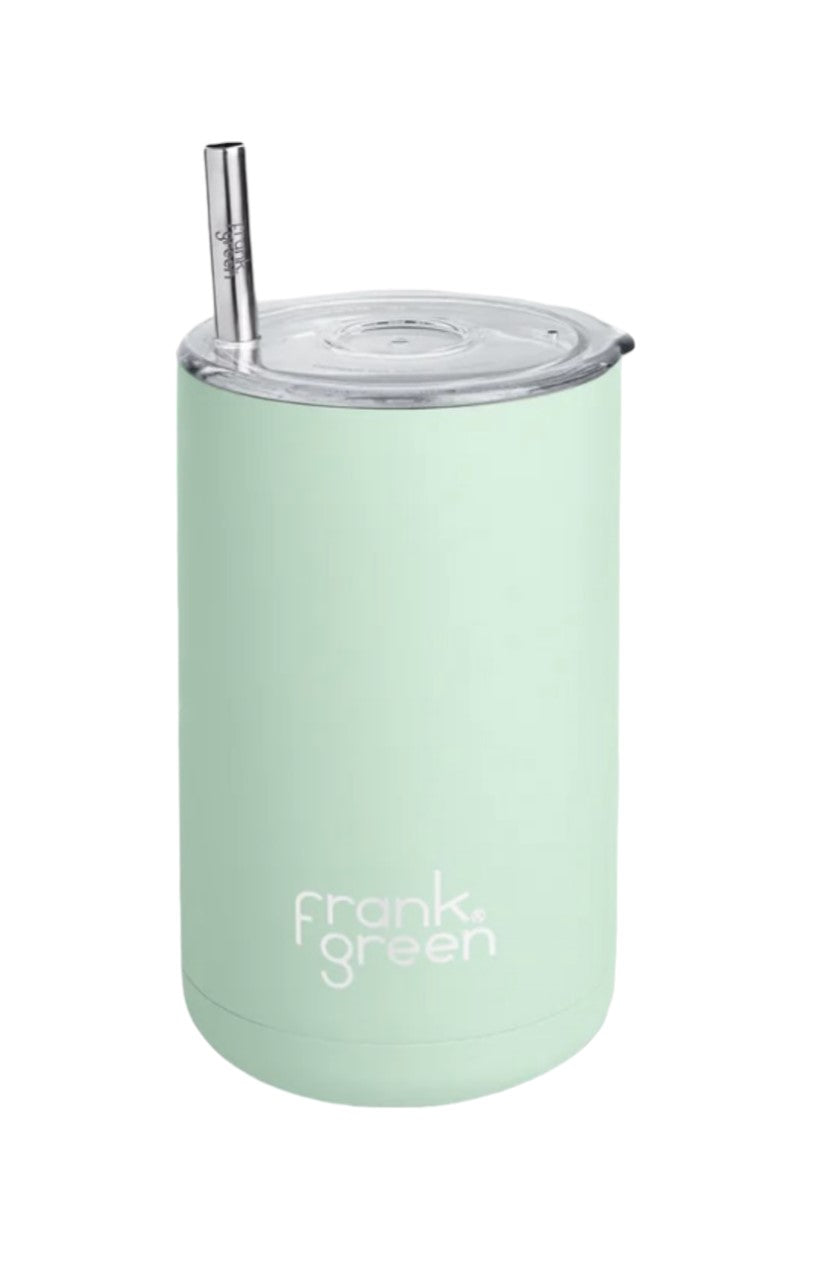 frank green Iced Coffee Cup with Straw - Mint Gelato