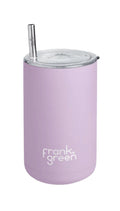 frank green Iced Coffee Cup with Straw - Lilac Haze