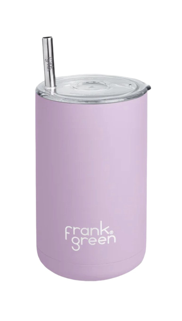 frank green Iced Coffee Cup with Straw - Lilac Haze