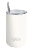 frank green Iced Coffee Cup with Straw - Cloud
