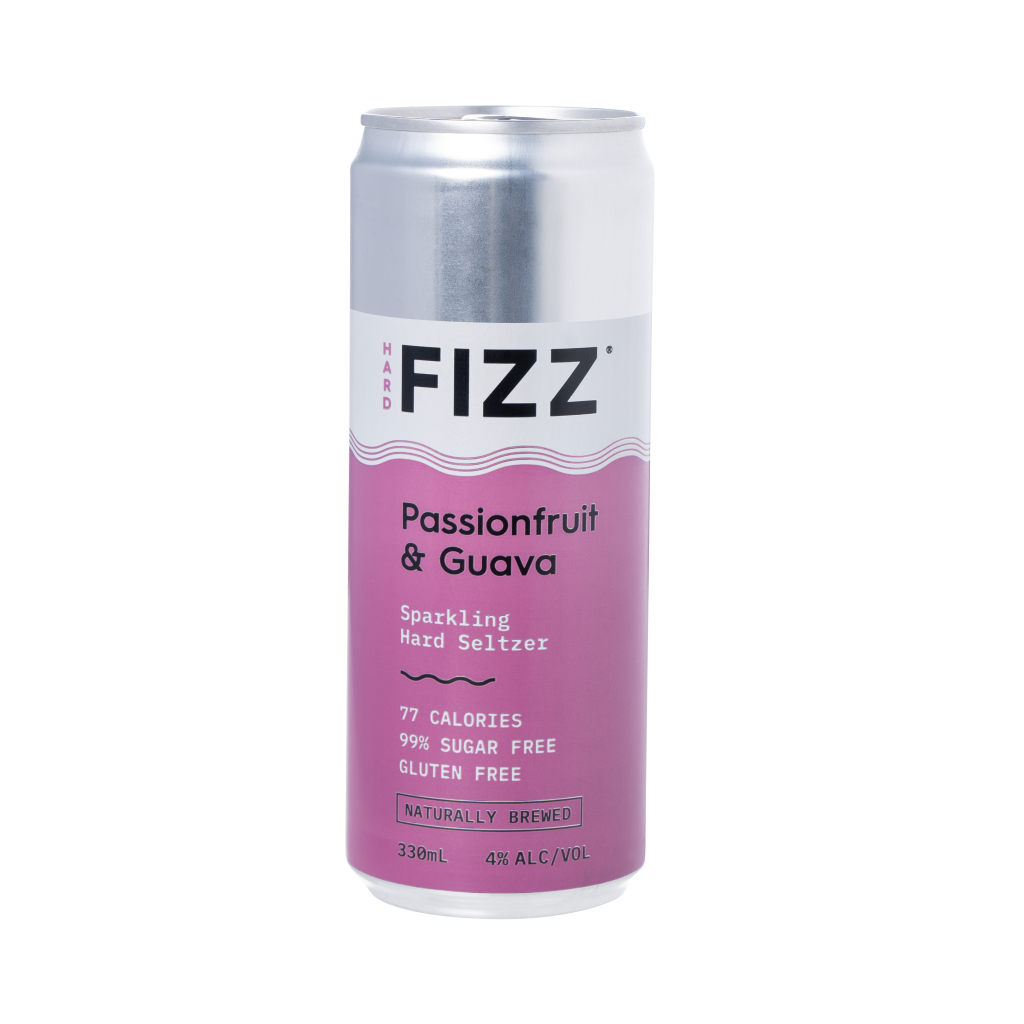Hard Fizz Passionfruit and Guava Sparkling Hard Seltzer Can 330 ml (Pack of 16)