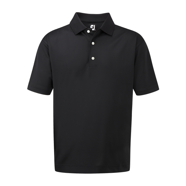 Footjoy Stretch Pique Solid Shirt - Small / Black