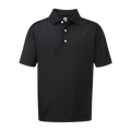 Footjoy Stretch Pique Solid Shirt - XL / Black