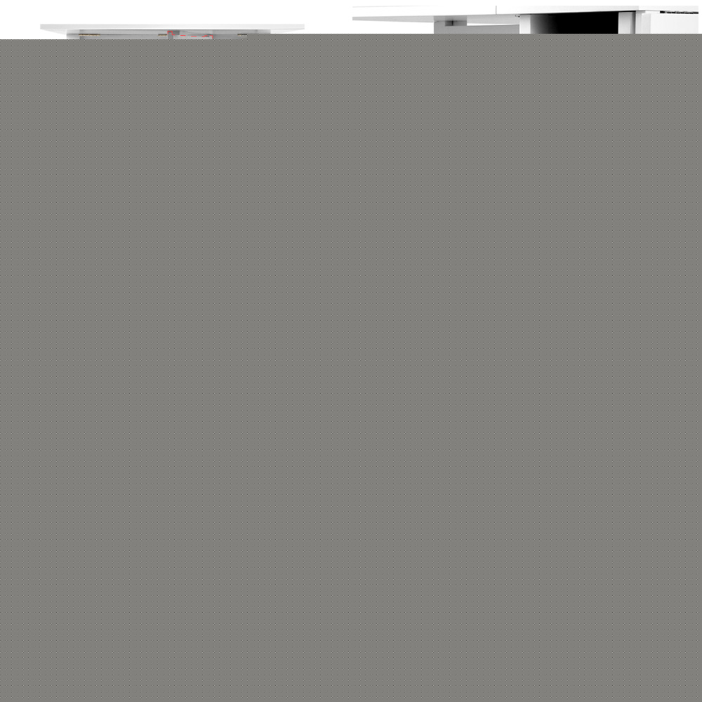Artiss Dining Table Rectangular Extendable White