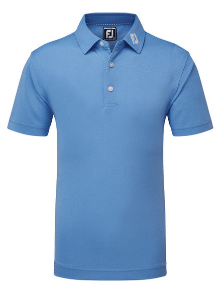 Footjoy Mens Stretch Pique Sold Polo - XL - Sky Blue