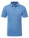 Footjoy Mens Stretch Pique Sold Polo - 2XL - Sky Blue