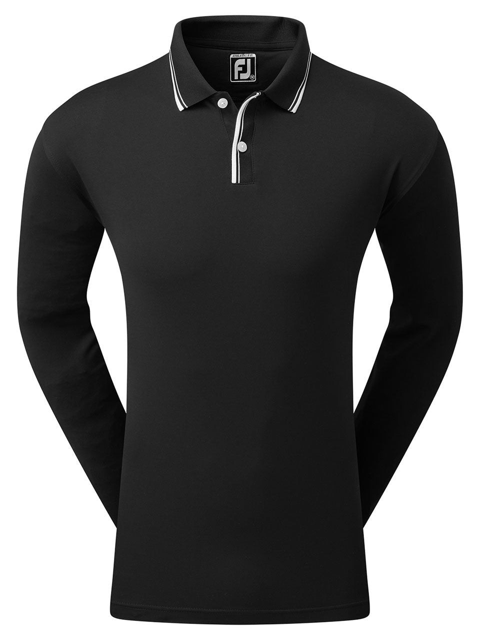 Footjoy Mens Pique Long Sleeve Sun Protection Shirt - 2XL - Black