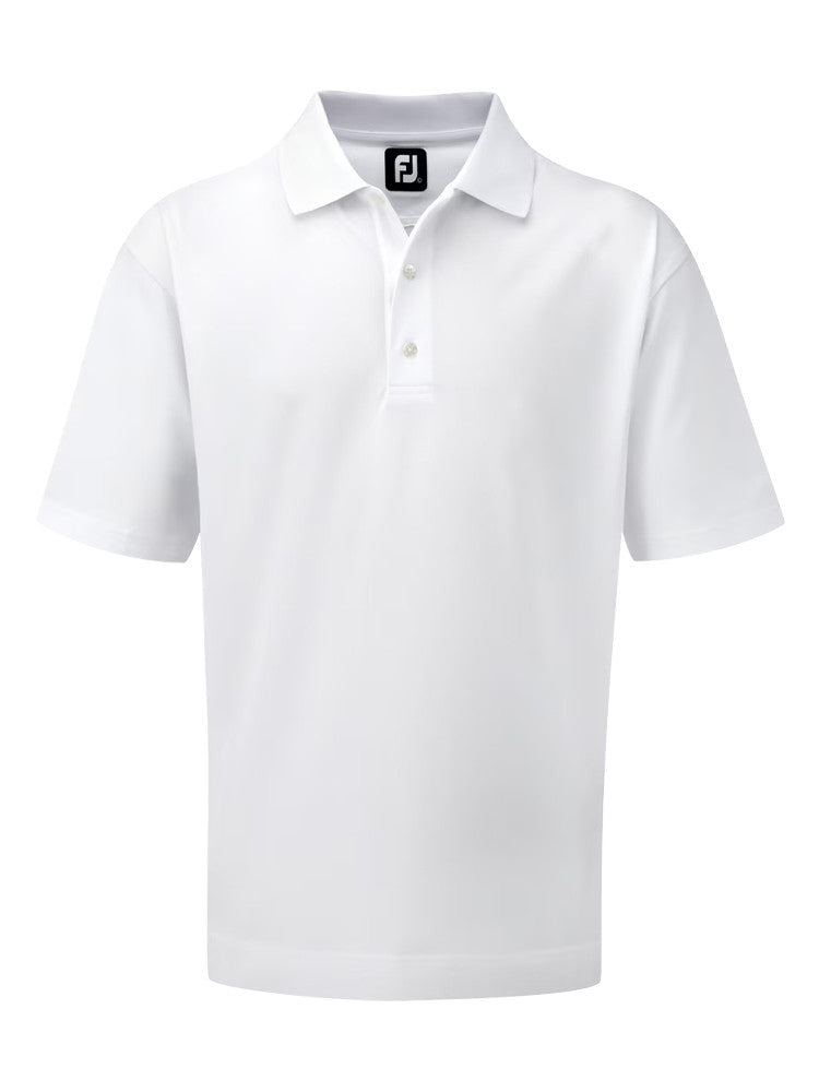 Footjoy Mens Stretch Pique Sold Polo - XL - White