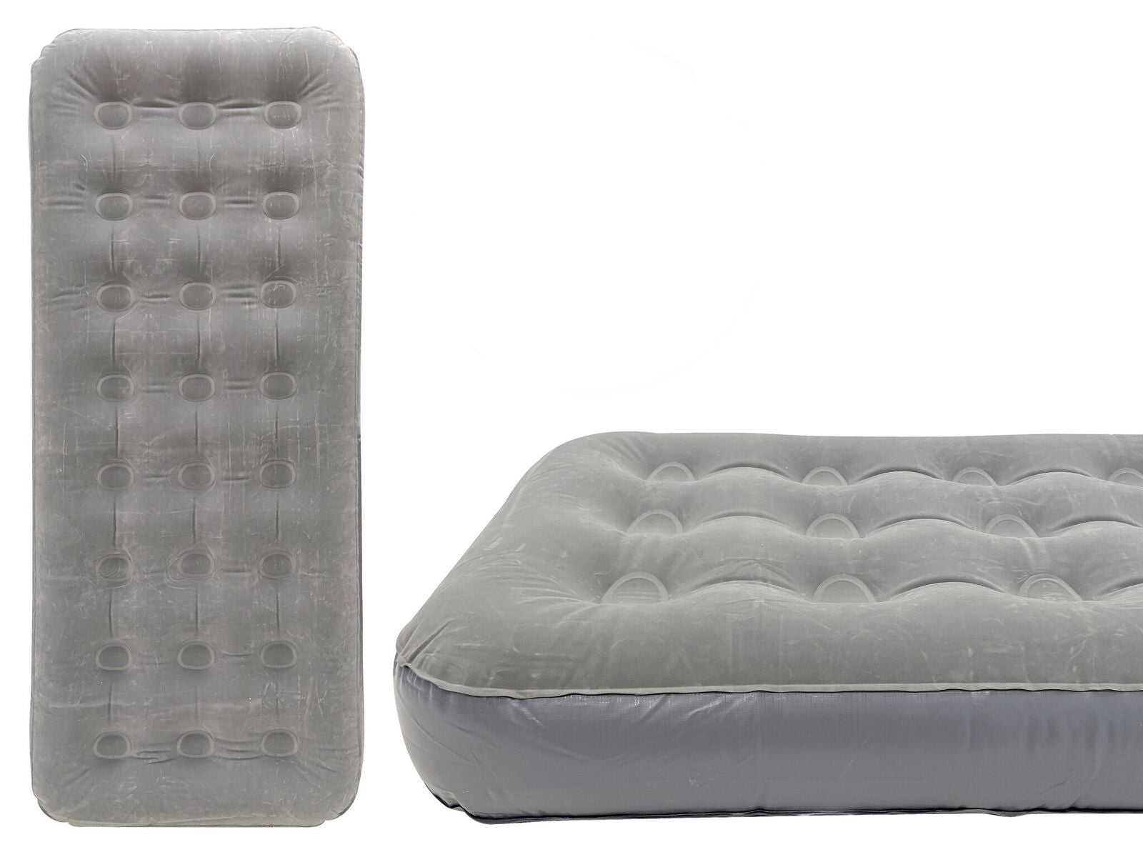 SINGLE COIL BEAM FLOCKED AIRBED