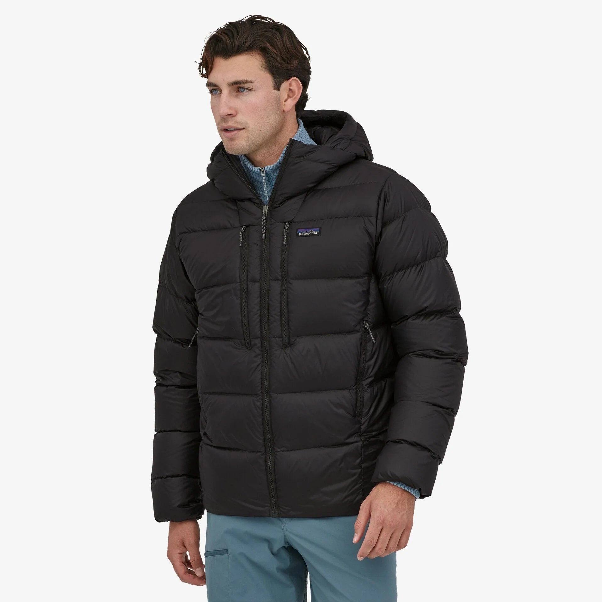Patagonia Men's Fitz Roy Down Hoody - Black - XS