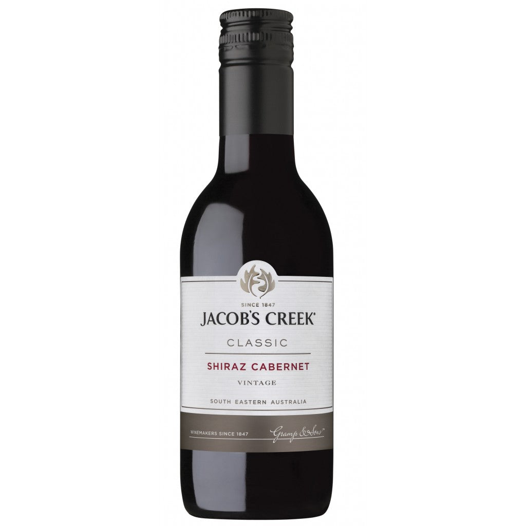 Jacobs Creek Classic Shiraz Cabernet Wine 187 ml x 24 Pack