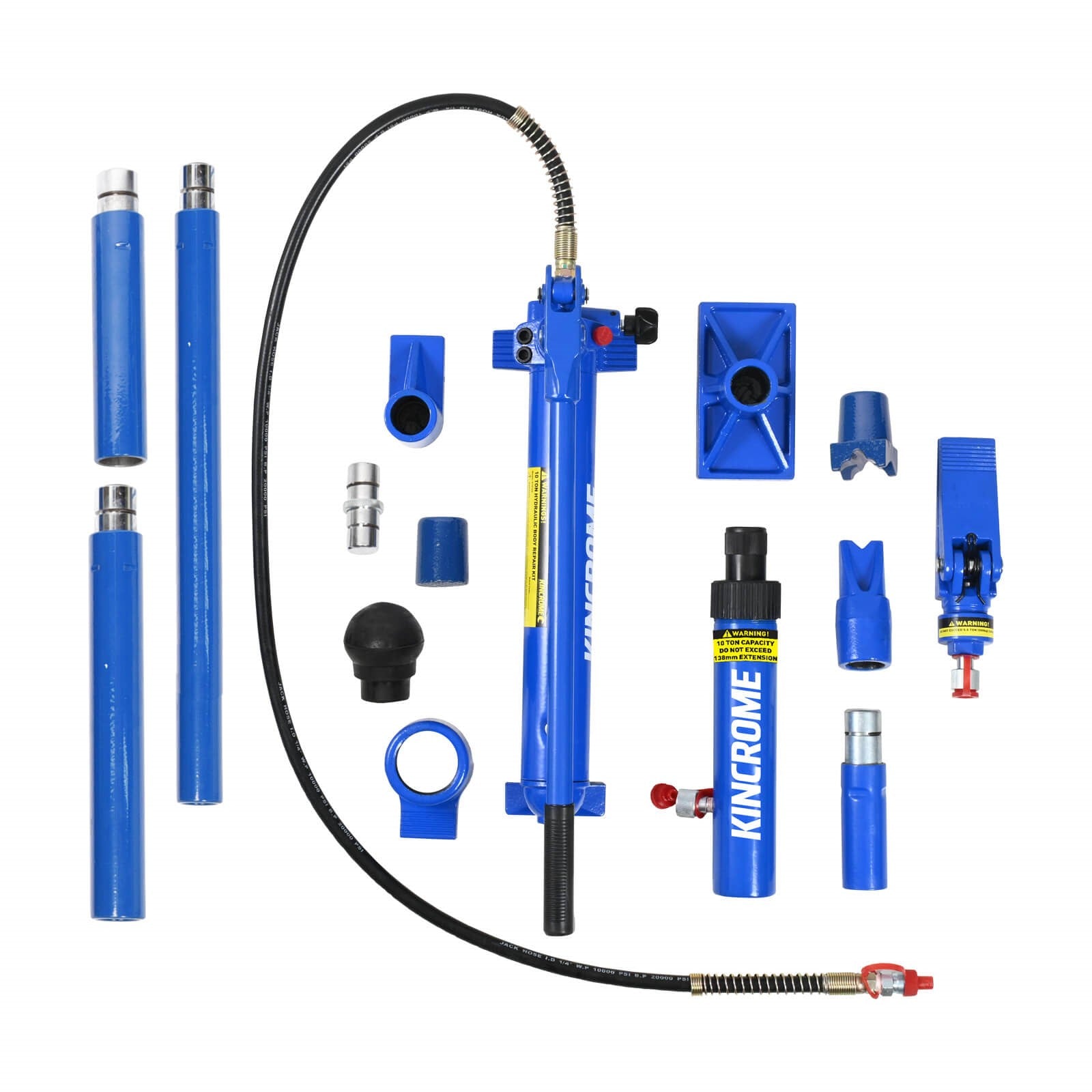 Kincrome Hydraulic Body Repair Kit 15Piece 10Tonne