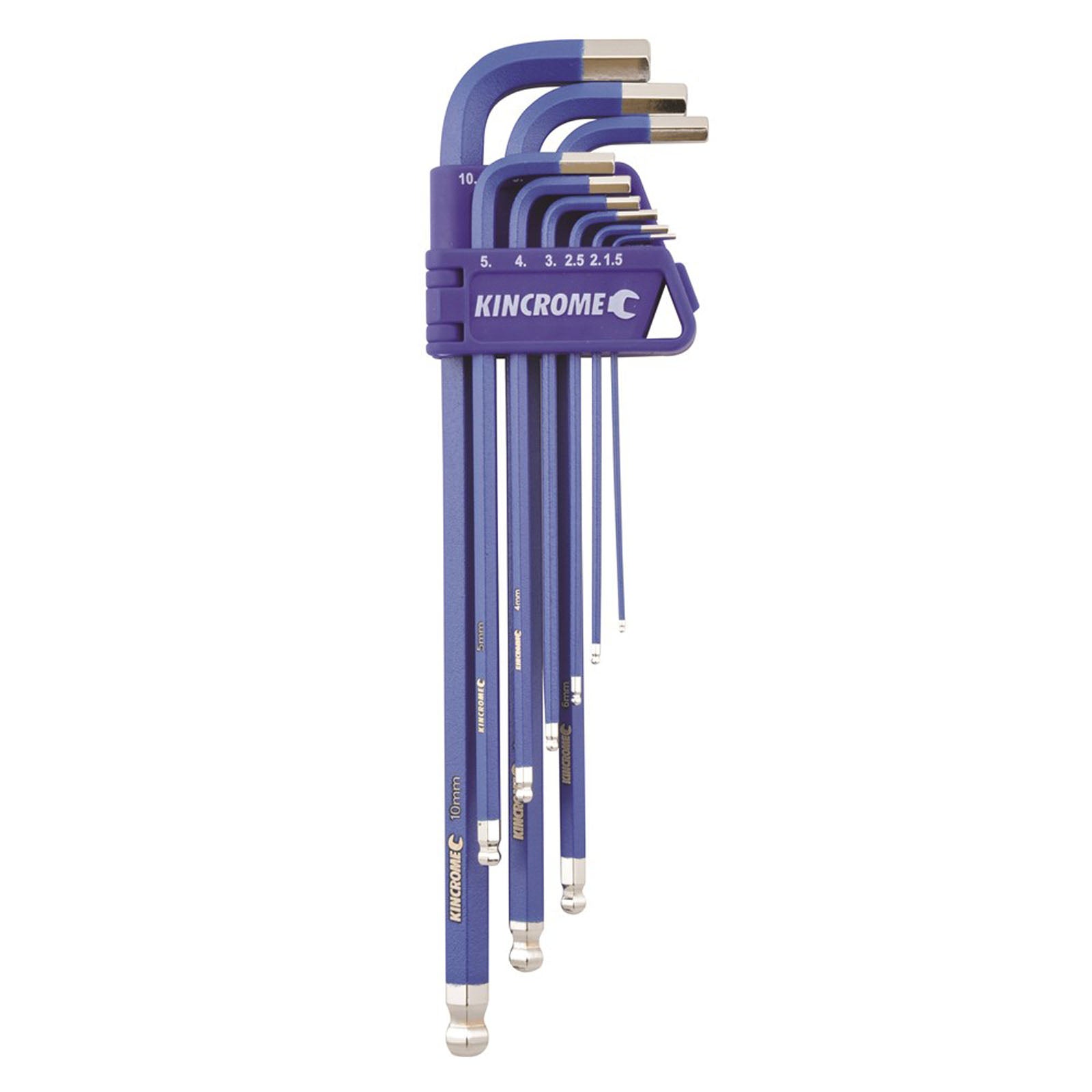 Kincrome Hex Key Ball Point Long Set Metric 9Pce