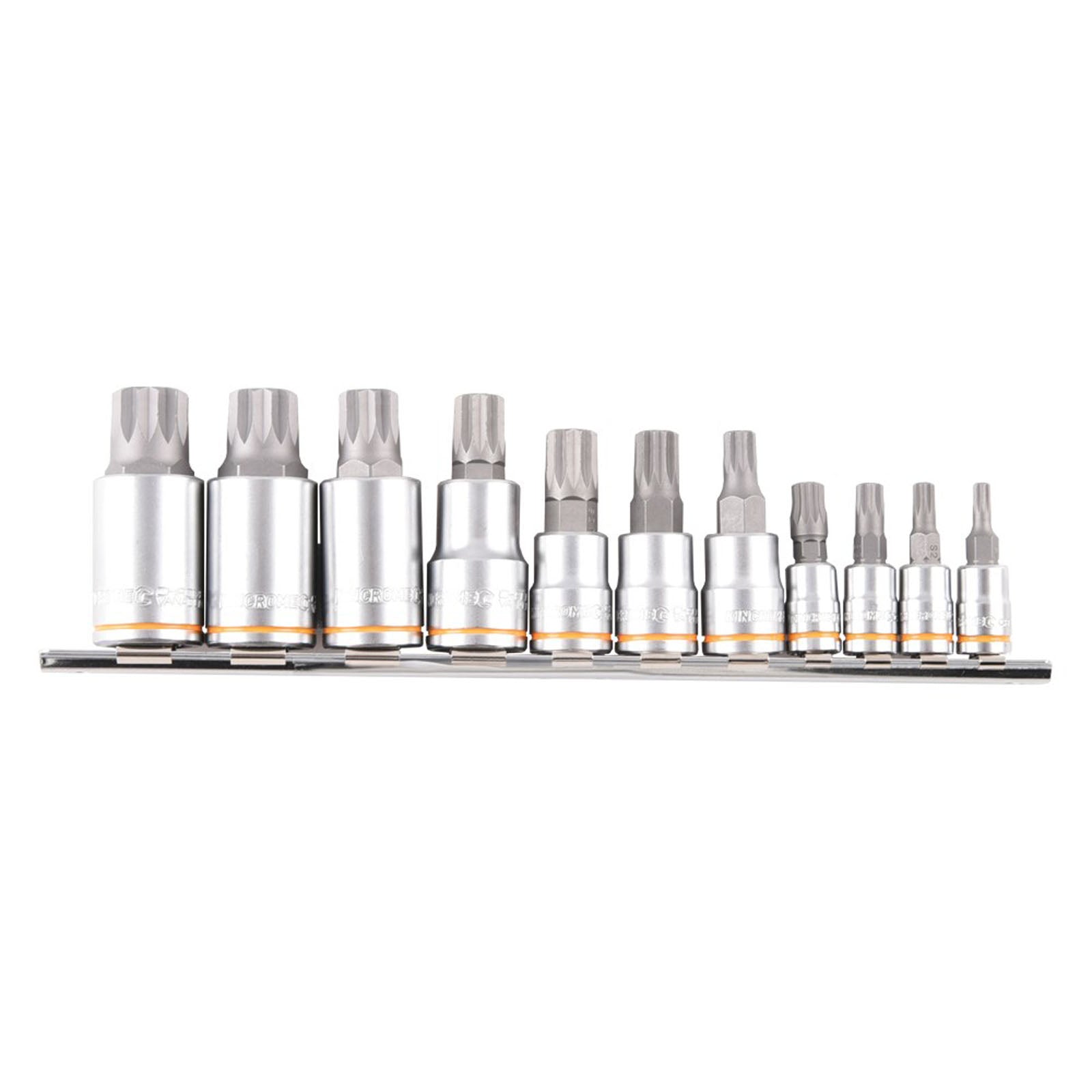 Kincrome Spline Bit Set 11 Piece
