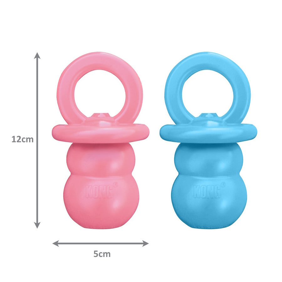 KONG Puppy Binkie Teething Treat Dispensing Dog Toy in Assorted Colours - Small
