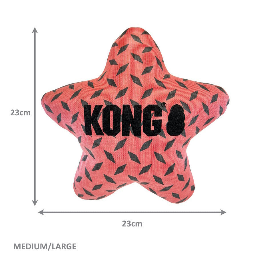 KONG Maxx Star Puncture Resistant Plush Dogs Toy - Med/Large