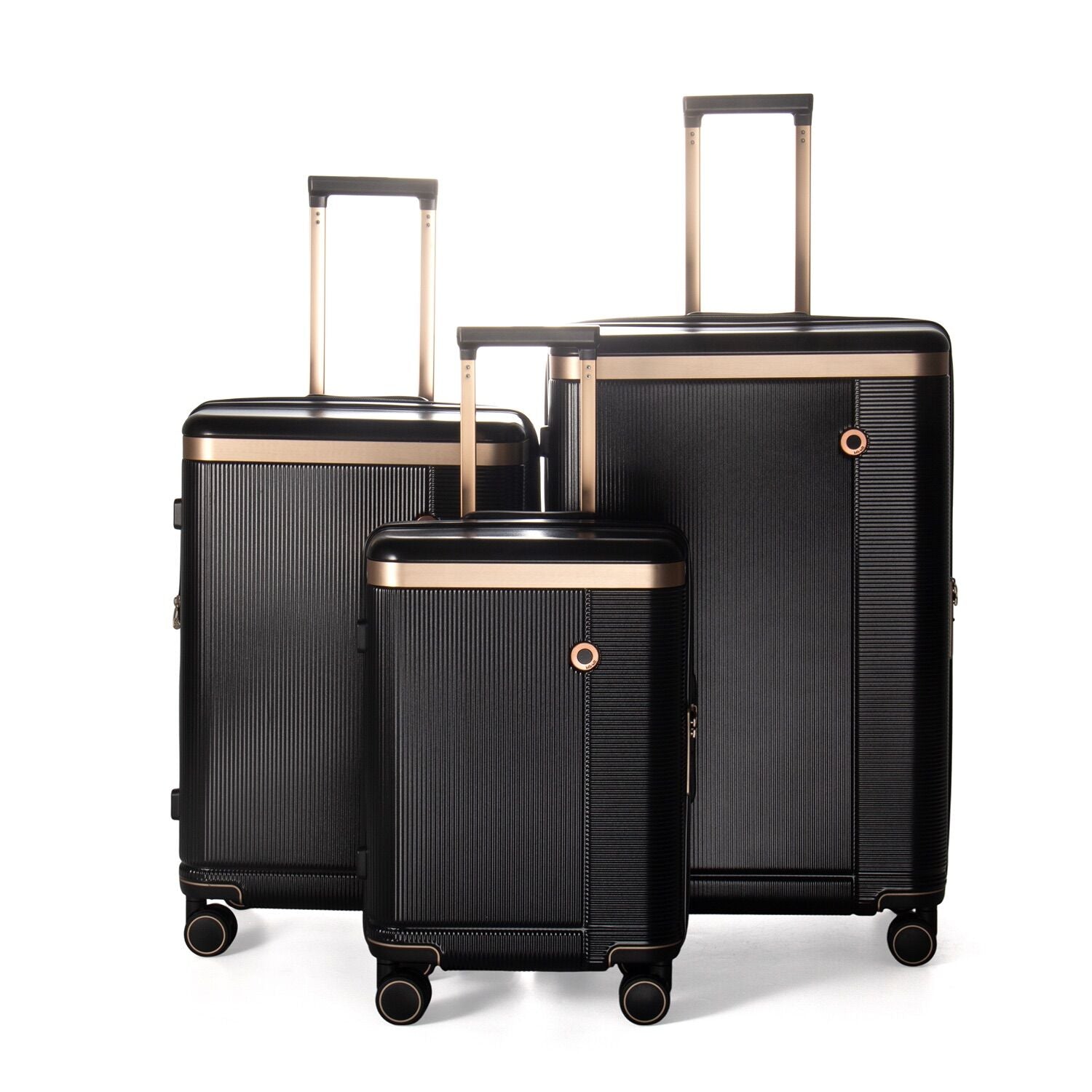 Kate Hill Phoenix Luggage 3 Piece Set - Black