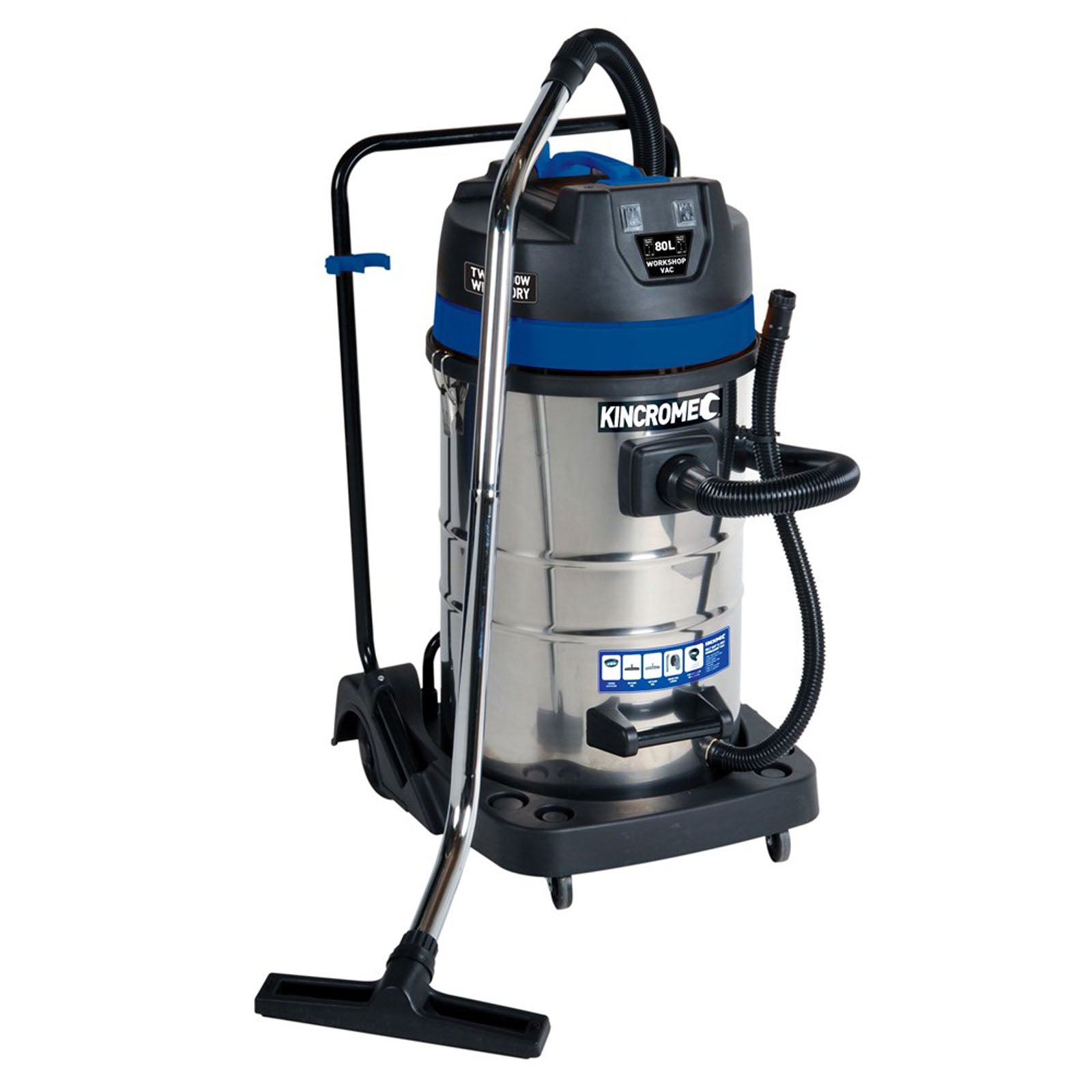 Kincrome Workshop Vacuum Wet + Dry 80L
