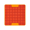 Lickimat Mini Tuff Playdate Slow Food Bowl Anti-Anxiety Mat for Dogs - Orange