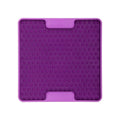 Lickimat Mini Tuff Soother Slow Food Bowl Anti-Anxiety Mat for Dogs - Purple