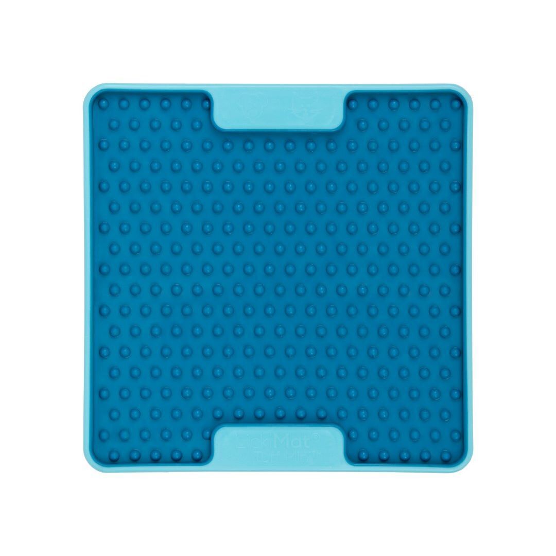 Lickimat Mini Tuff Soother Slow Food Bowl Anti-Anxiety Mat for Dogs - Turquoise