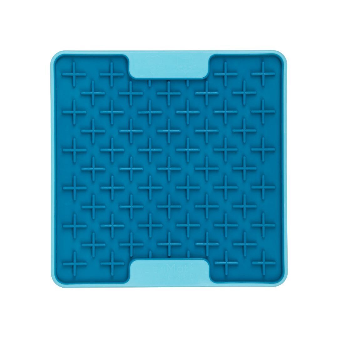 Lickimat Mini Tuff Buddy Slow Food Bowl Anti-Anxiety Mat for Dogs - Turquoise