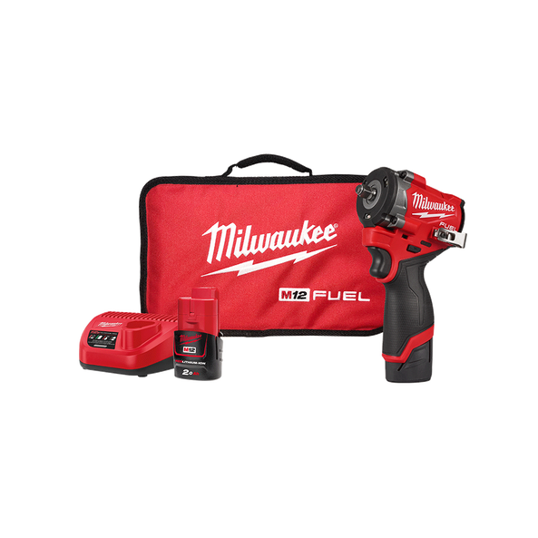 Milwaukee Imp Wrench Stubby Fricton 3/8 12V Kit