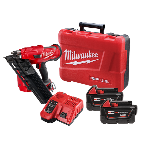 MilwaukeeFramingNailerAngled18VM18FFN-302C Kit