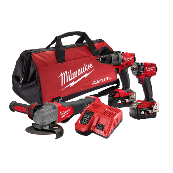 Milwaukee 3 Piece 18VM18FPP3B3502B Combo