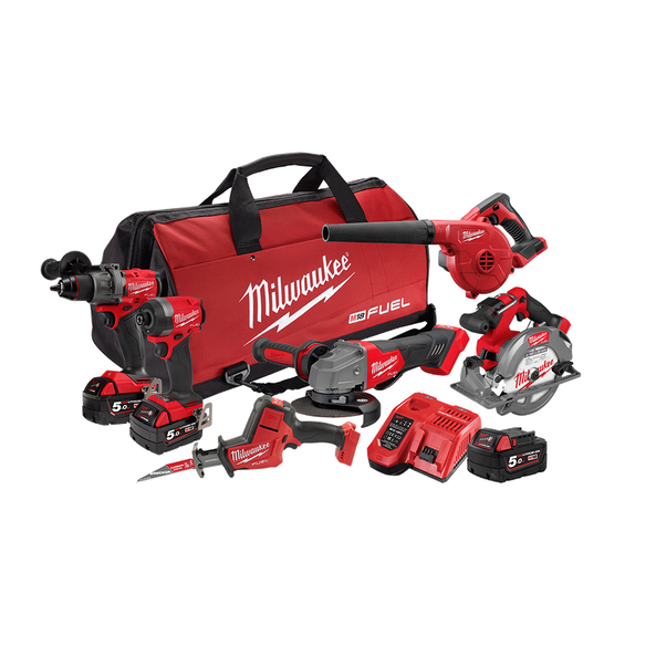 Milwaukee M18 Fuel 6 Piece Power Pack 6A4