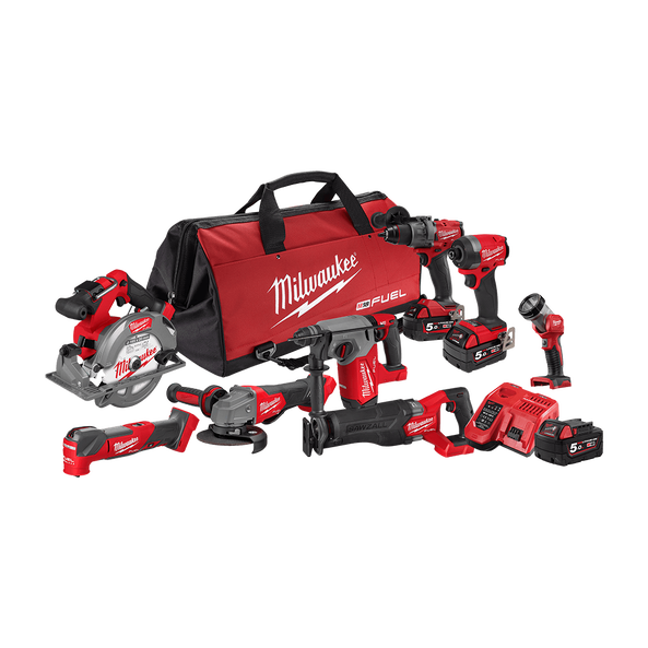 Milwaukee M18 Fuel 8 Piece Power Pack 8A4